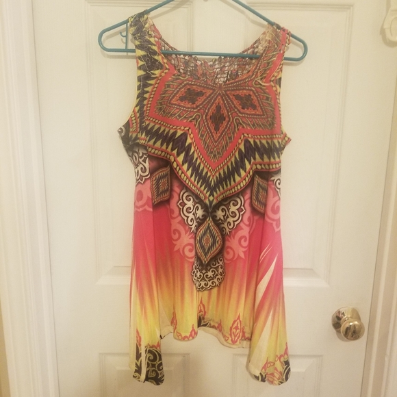 Only Nine flowing top M. Multi color - Picture 2 of 6